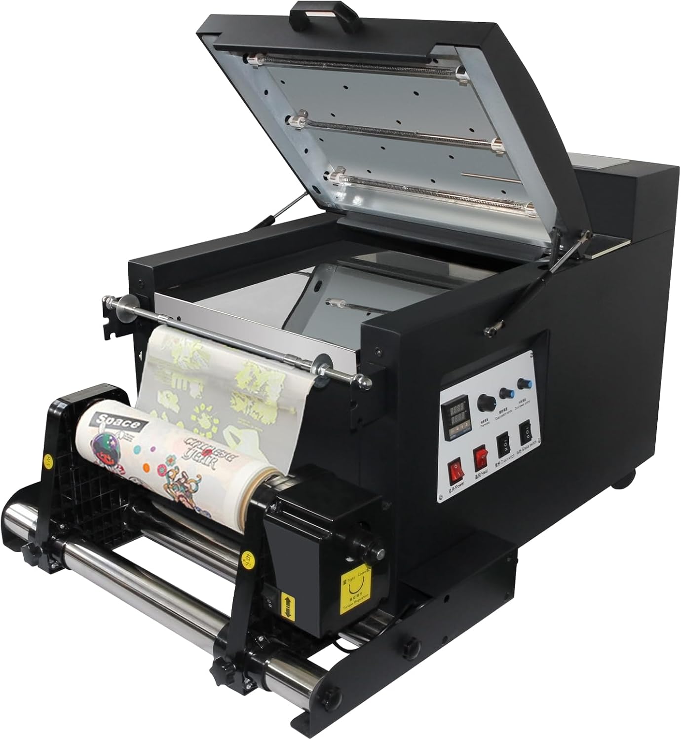 A3 DTF Shaker and Dryer Machine, 13.4in Automatic DTF Powder Shaking Machine with Auto Winding Function, All in One Curing Oven for DTF Printing Transfers