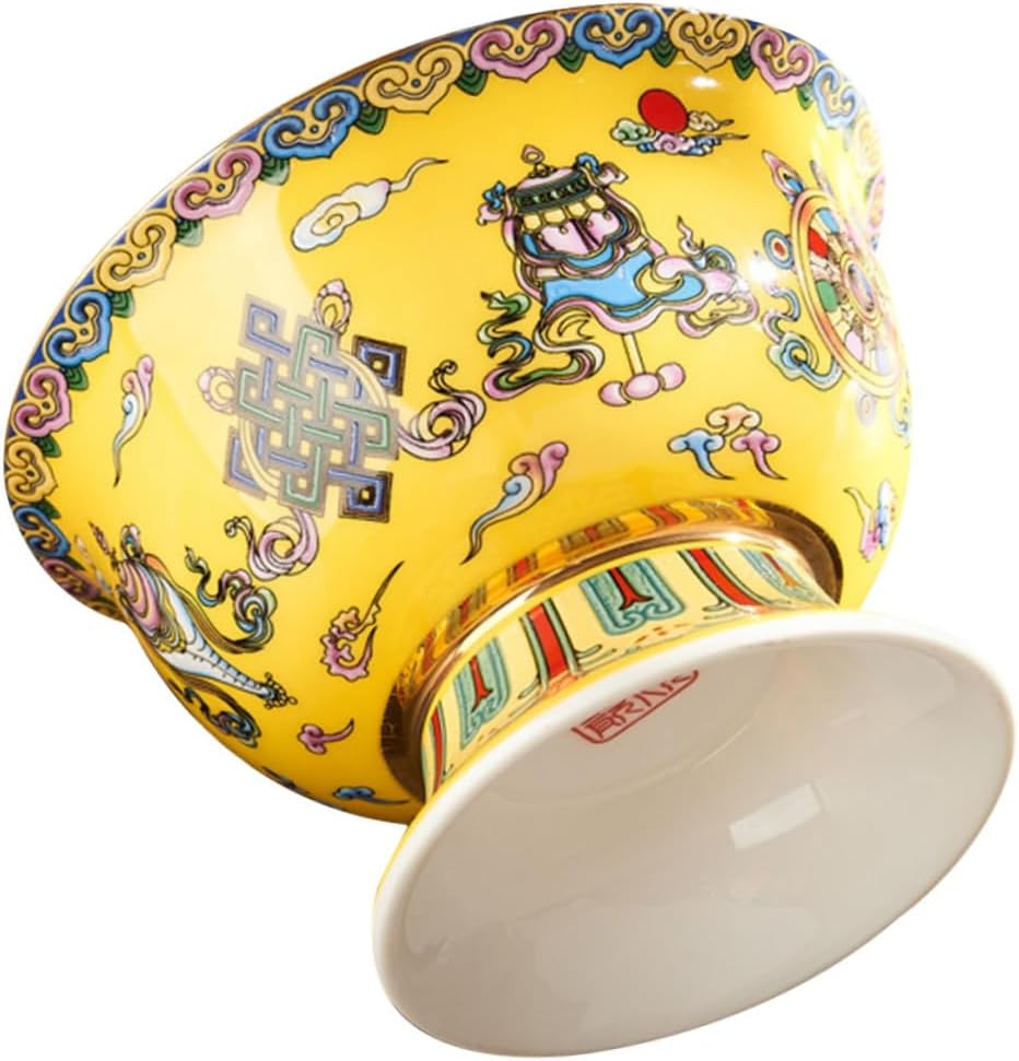 Mobestech Enamel Painted Tribute Bowl Key Bowl for Home Decor Pooja Items Home Dcor Decor