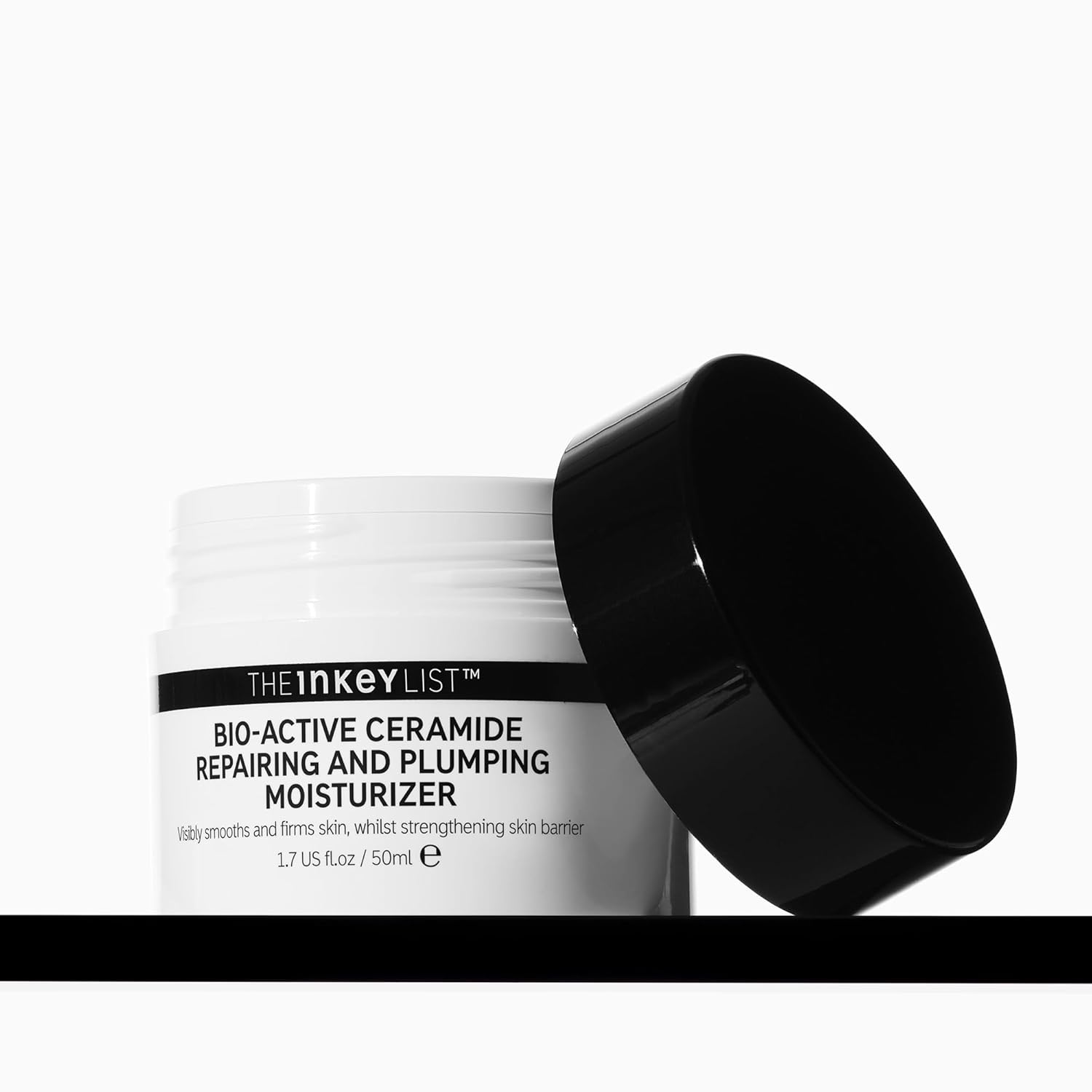 The INKEY List Bio-Active Ceramide Repairing and Plumping Moisturizer 1.7fl oz/50ml, Anti-Ageing Skincare, 24-Hour Hydration Cream, Vegan Friendly, Suitable For All Skin Types