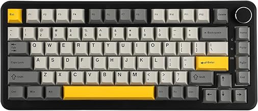 AJAZZ AK820 MAX HE Rapid Trigger Keyboard, Wired Gaming Keyboard, Hall Effect Gasket Mechanical Keyboard, Adjustable Actuation, Magnetic Switches, RGB for Win/Mac (Black, Wired)