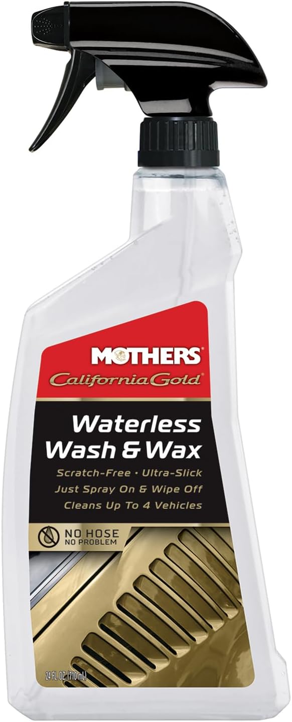 Mothers 05644 California Gold Waterless Wash and Wax, 24 fl. oz.