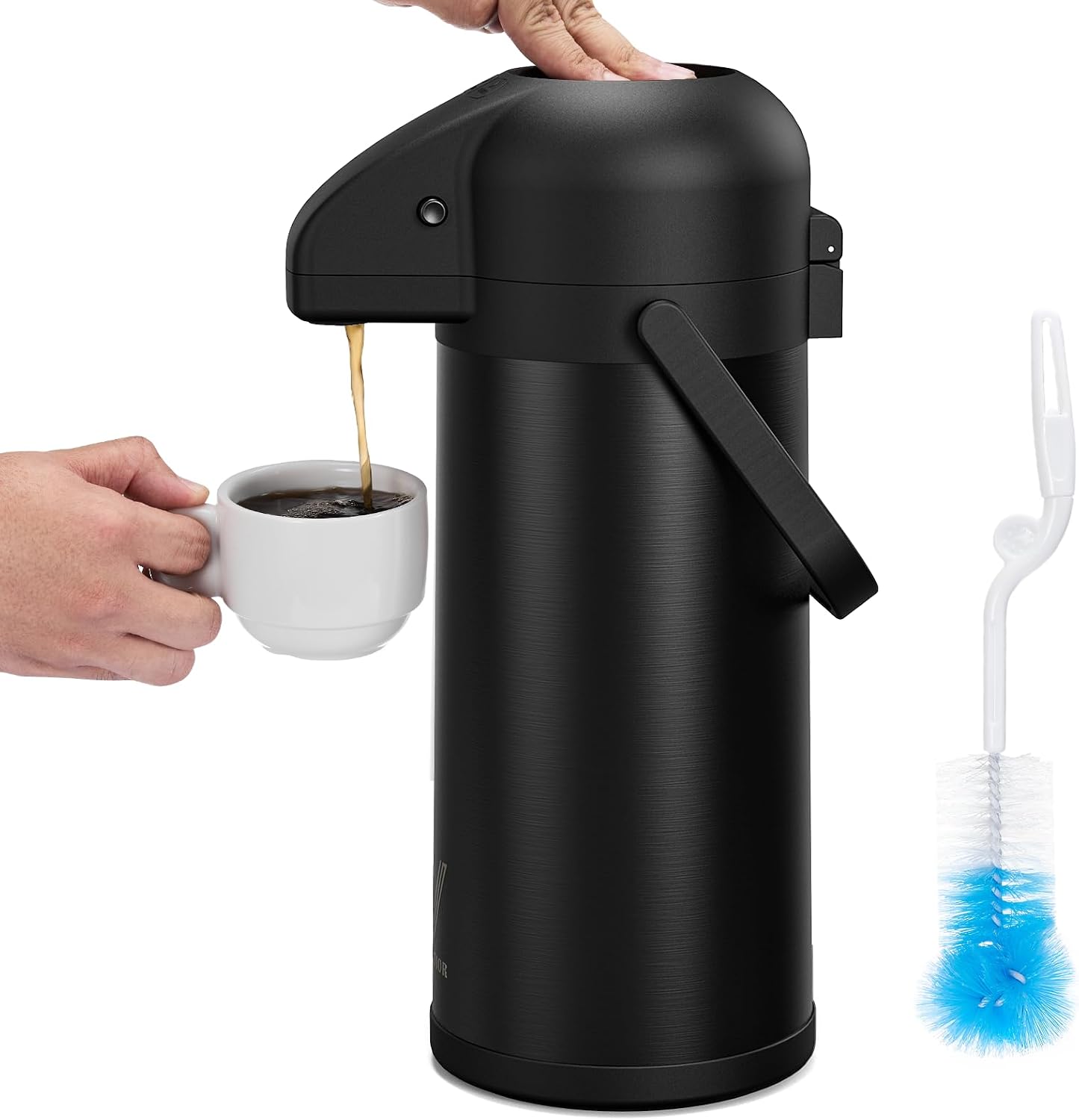 Coffee Carafe for Keeping Hot - Black 102 OZ Coffee Dispenser with Pump