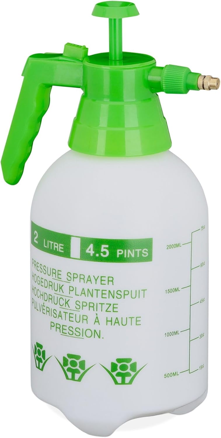 Vencier Pump Action Pressure Sprayer - Multipurpose Garden Sprayer for Weed Control, Fertilizers, Pesticides, and Cleaning - Includes Plastic Lance - Water Spray Bottle (2 LITRE)