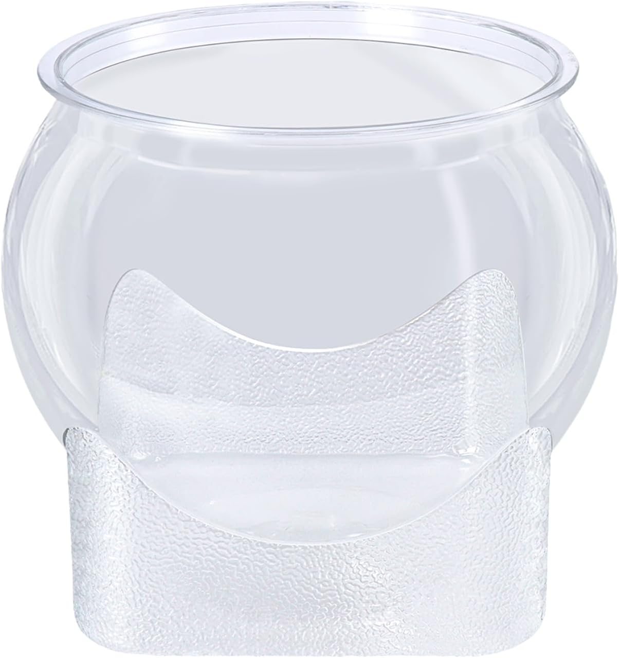 Plastic Fish Bowl, Round Fish Tank Aquarium Transparent Fish Tank Keeper Fishbowl Desktop Aquarium for Goldfish Betta Fish Turtle - Size 8.7 * 7.7 inches (10.7 * 9.2in)