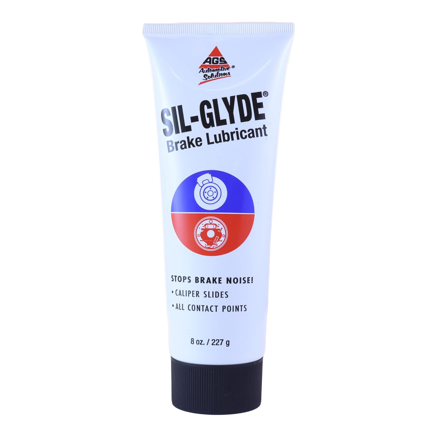 AGS Automotive Solutions SIL-Glyde Brake Lubricant – 8 oz Tube, Heat Resistant, Rust & Corrosion Protection, Moisture-Proof Brake Grease