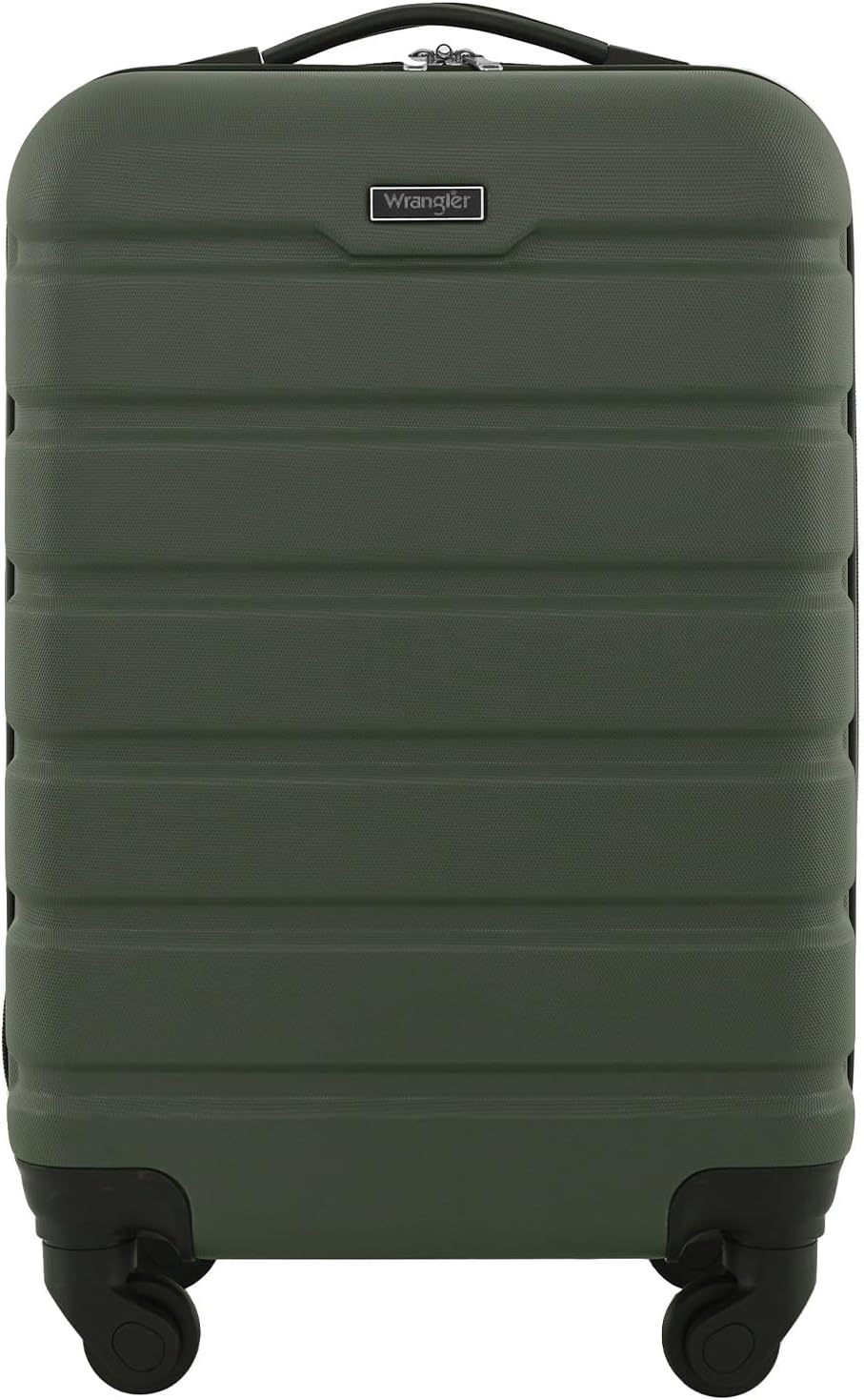 Wrangler Hardside Spinner Carry-On Luggage, Olive, 22-Inch