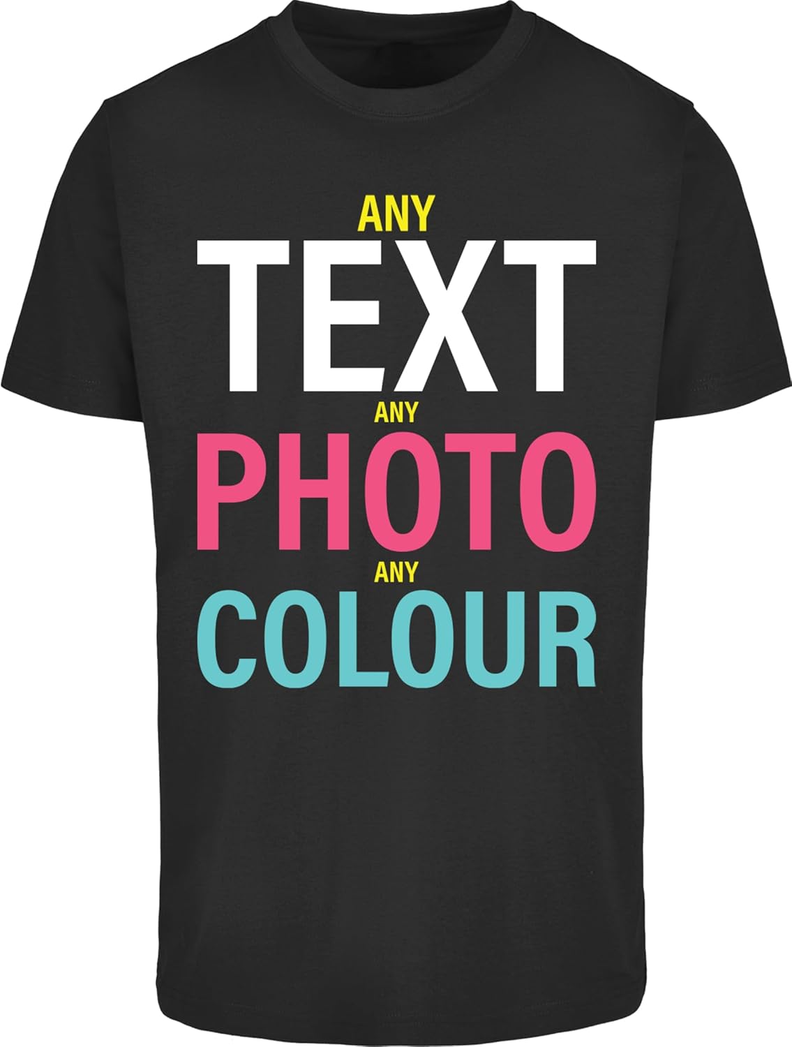 Hippowarehouse Personalised Unisex T-Shirt UK | Short Sleeve | Printed Text & Image | Men's Women's Funny Tee (Specific Size Guide in Description)