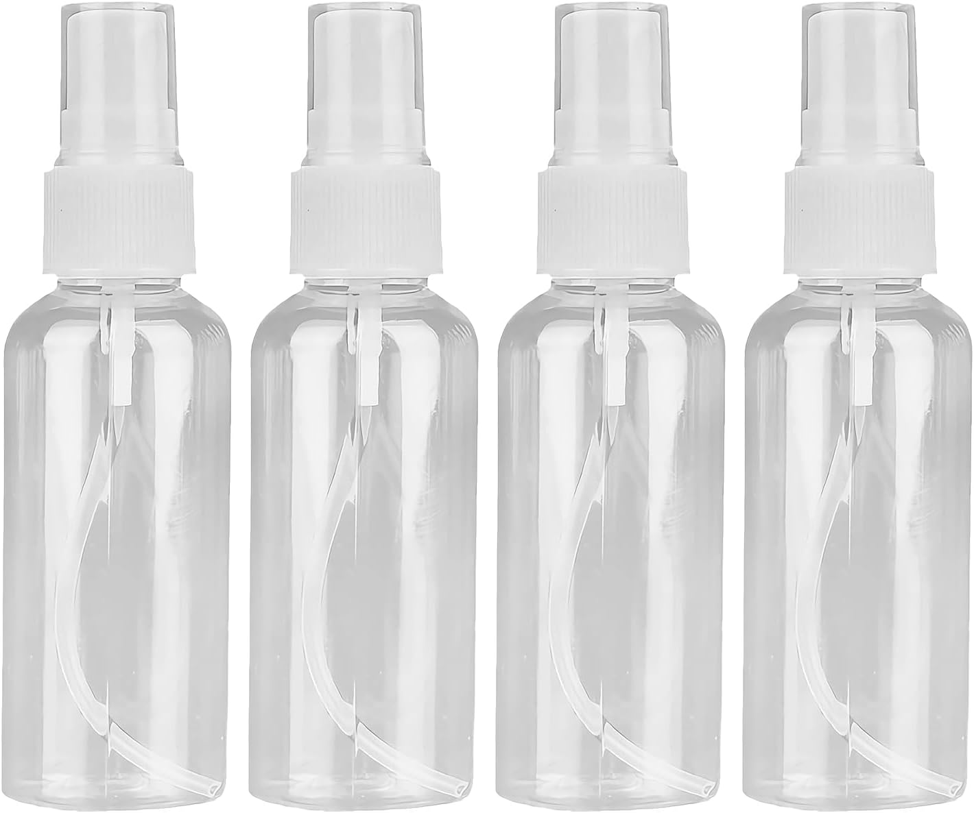 RGEVGER 4 Pcs Mini Sprays Bottles, Perfume Spray Bottle, Travel Sprays Bottles, Plastic Empty Spray Bottle, for Traveling, Skincare, Cleaning, Cosmetic, Perfume,Essential Oil(20ml, Transparent)