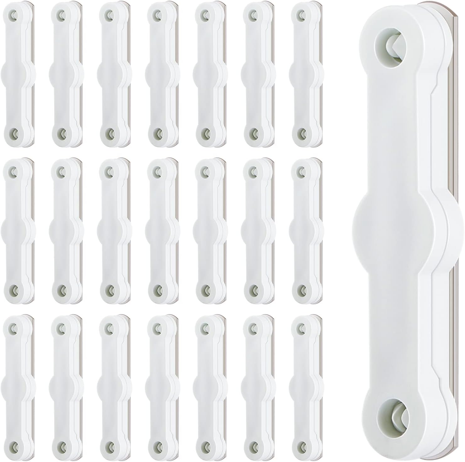 Magnetic Strip, 22 Pieces Self-Adhesive Magnetic Strips for Fly Screens Window Net Insect Screen, Mesh Curtains, Door Curtains