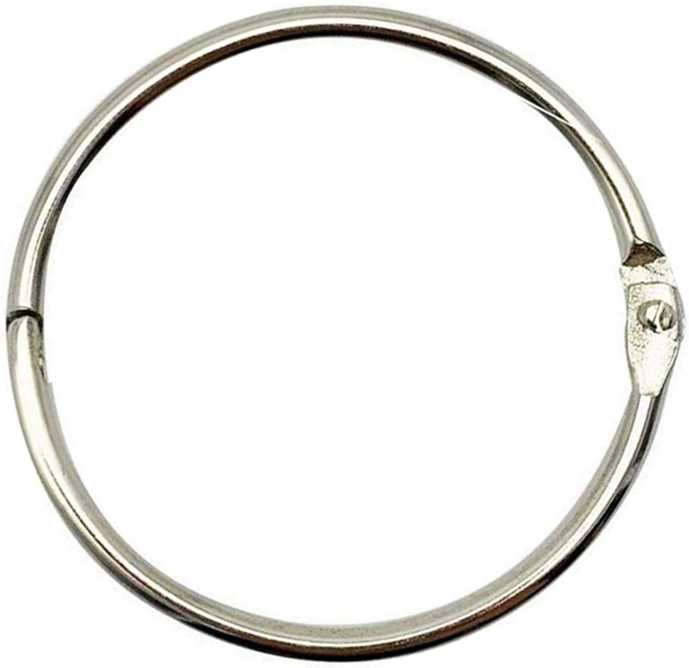 KINGFOREST 20PCS Binder Rings 2 Inch,Nickel Plated Steel Book Rings,Loose Leaf Binder Rings,Key Rings,Metal Rings for Index Cards.