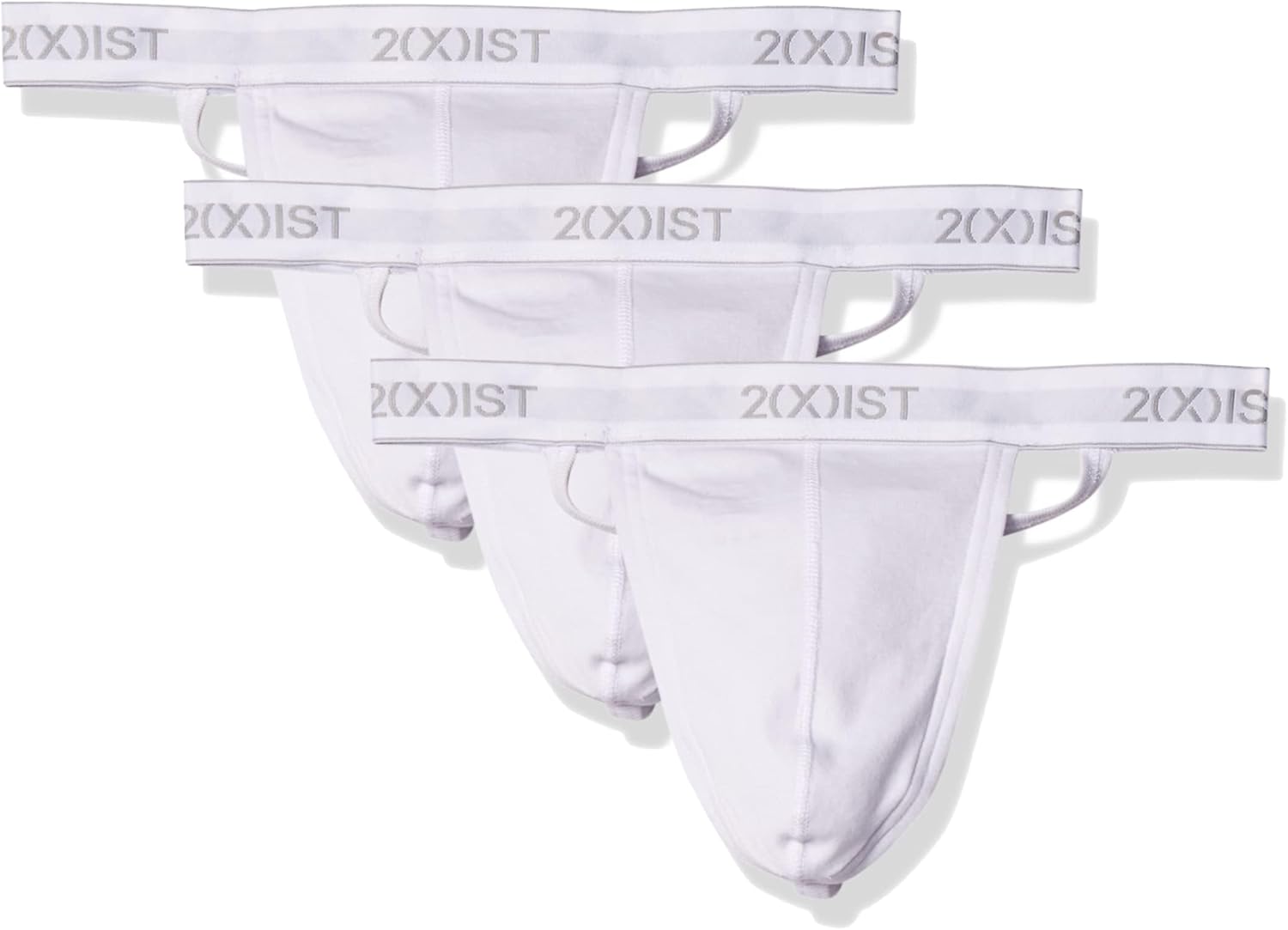 2(X)IST Men's Essential Cotton Y-back Thong 3-pack Underwear (pack of 3)