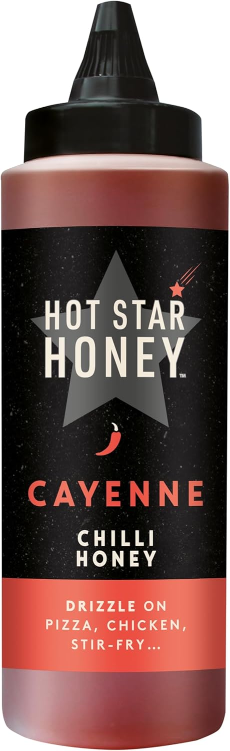 Hot Star Honey Chilli Sauce | Hand Crafted Sweet Chilli Sauce | Hot Honey Perfect for Chicken, Pizza, Pasta, Steak and Noodle - 340g bottle