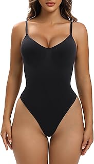 YIANNA Women Shapewear Tummy Control Bodysuit Seamless Sculpting Snatched Waist Body Suit Thong or Brief