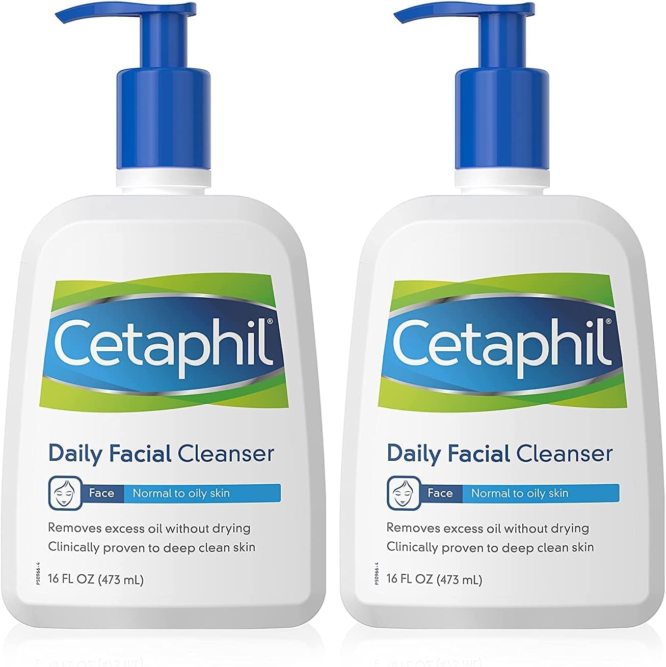 Cetaphil Daily Facial Cleanser, For Normal to Oily Skin, 16.0 – Oz Bottles (Pack of 2)