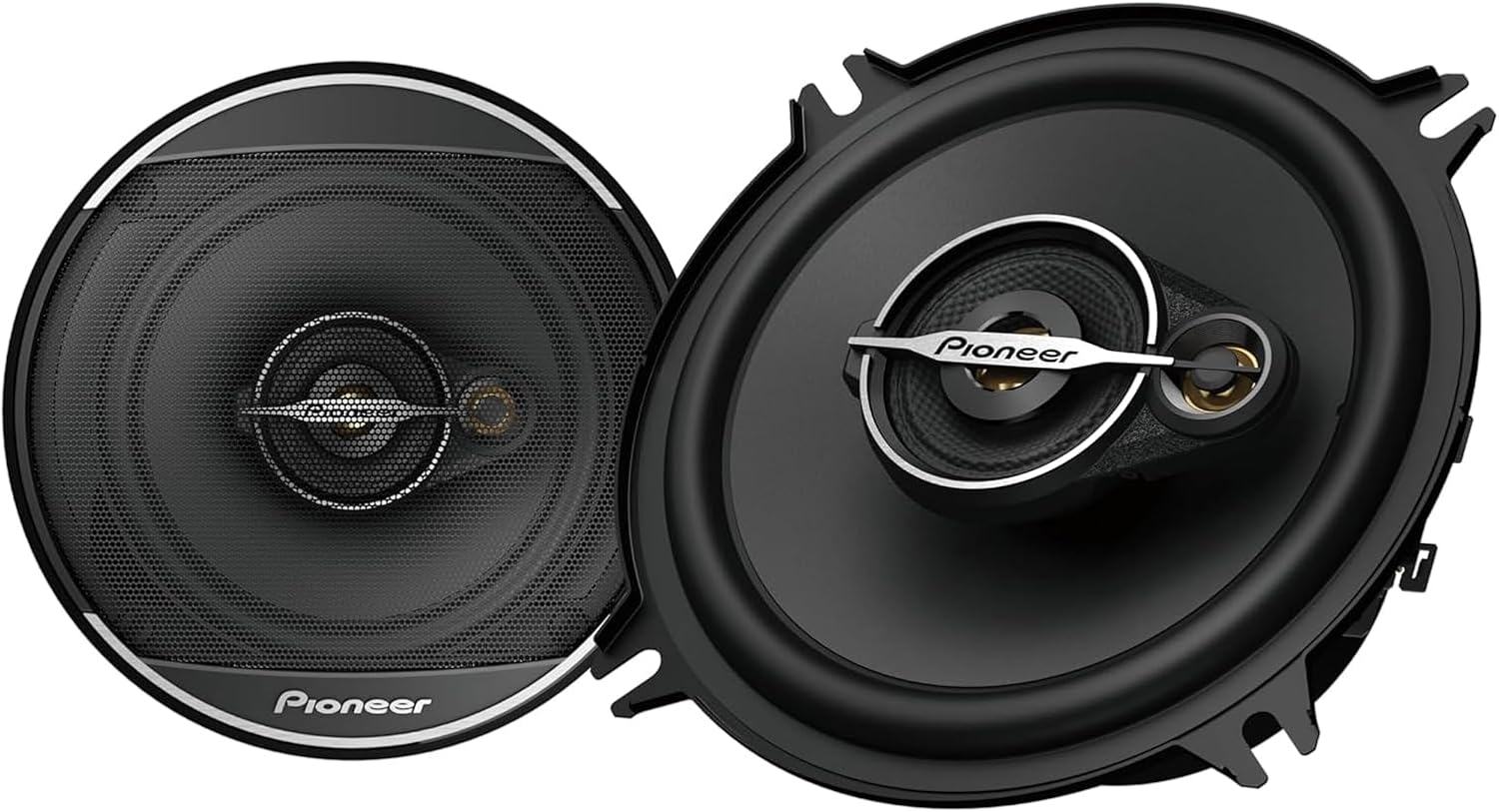 PIONEER A-Series Standard TS-A1371F 5.25” 3-Way Speakers (Pair) – 300W Max, Balanced Sound + Smooth Treble, Enhanced Bass, Great Stock Replacement