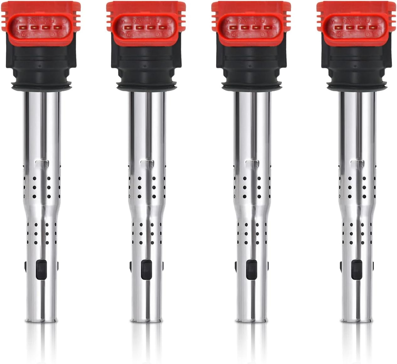 Marsram Ignition Coil Pack UF529 for 2005-2016 Audi A3 A4 A5 R8 A6 A7 Q7 S4 TT 2006-2016 Volkswagen VW Jetta MK5 MK6 GTI Rabbit Golf Passat CC Tiguan Replacement for 06E905115E 06E905115F 4pcs