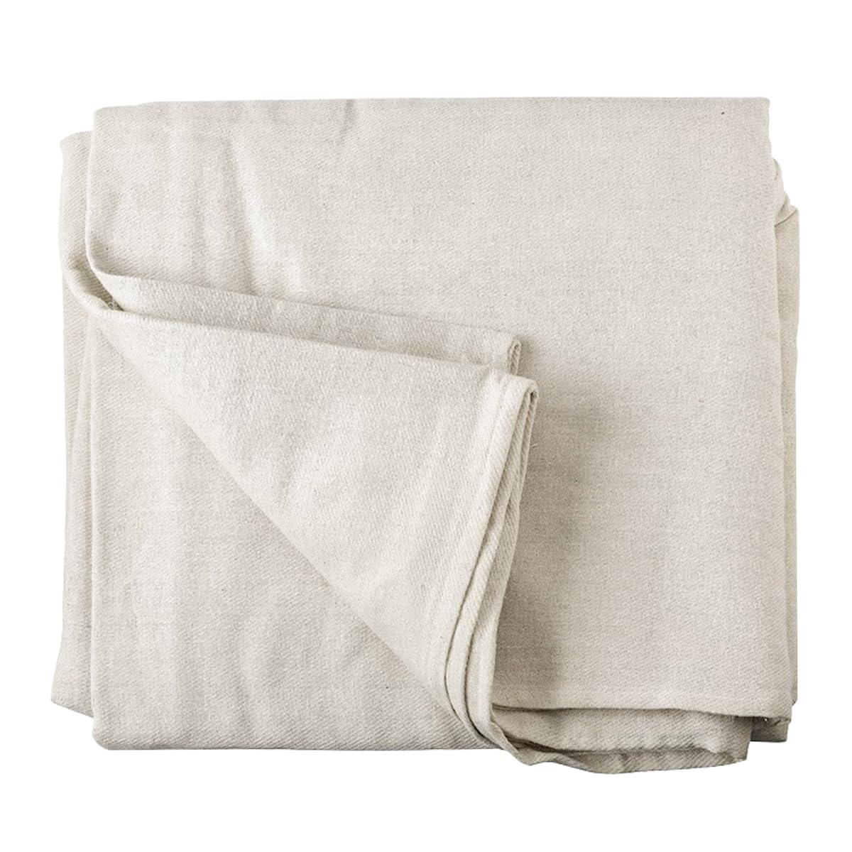 Cotton Dust Sheets for Decorating & Painting Sized 12 feet x 9 feet (3.6mx2.7m) - Heavy Duty Drop Cloth Paint Cover Sheets for Painters, Furniture, Floor, Staircase Reusable and Washable