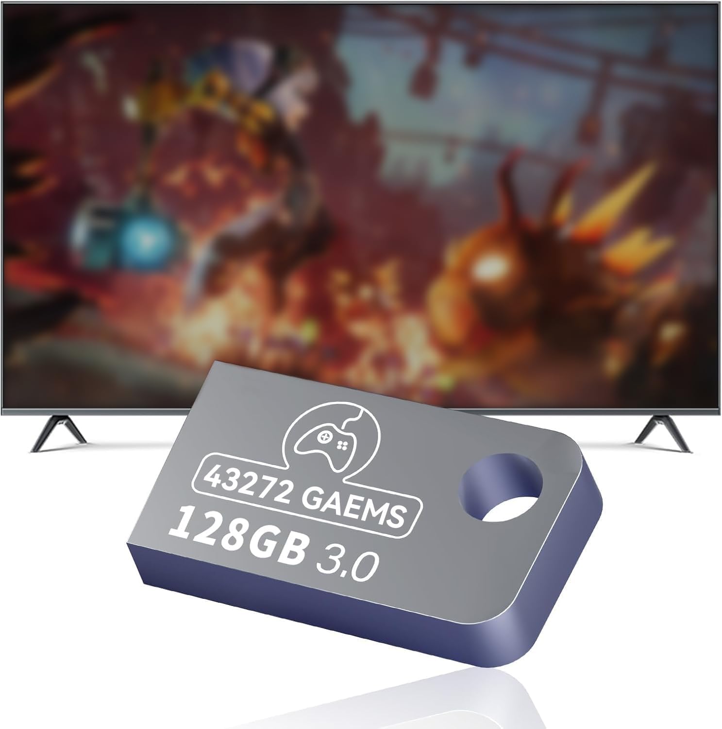 Retro Game Console 128GB USB Drive with Batocera, 43254 Games & 74 Emulators, Plug & Play for PC/Handheld