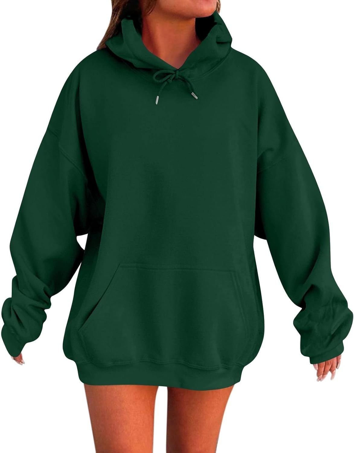 HOOUDO Hoodies for Women UK Long Sleeve Lightweight Hoody Sweatshirts Ladies Casual Hooded Jackets with Pockets Oversized Soft Comfortable Pullover Tops