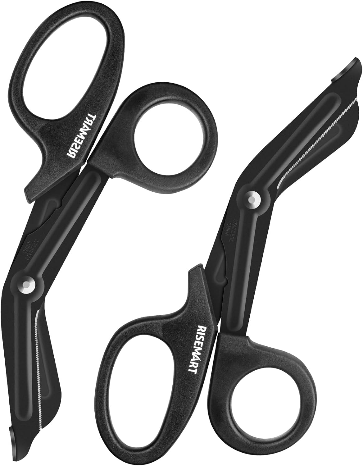 Trauma Shears - RISEMART Bandage Scissors for Nurses, 7.5" Fluoride Coated Non-stick Blades Stainless Steel Nursing Scissors for Doctor, Nurses, Nursing Students, EMS, EMT