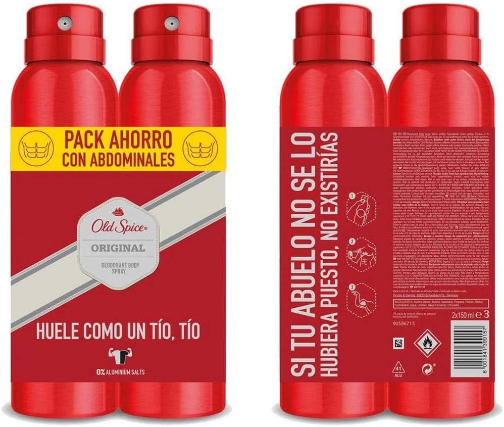 Old Spice Original Deodorant Spray 150ml Set 2 Pieces 2019305782