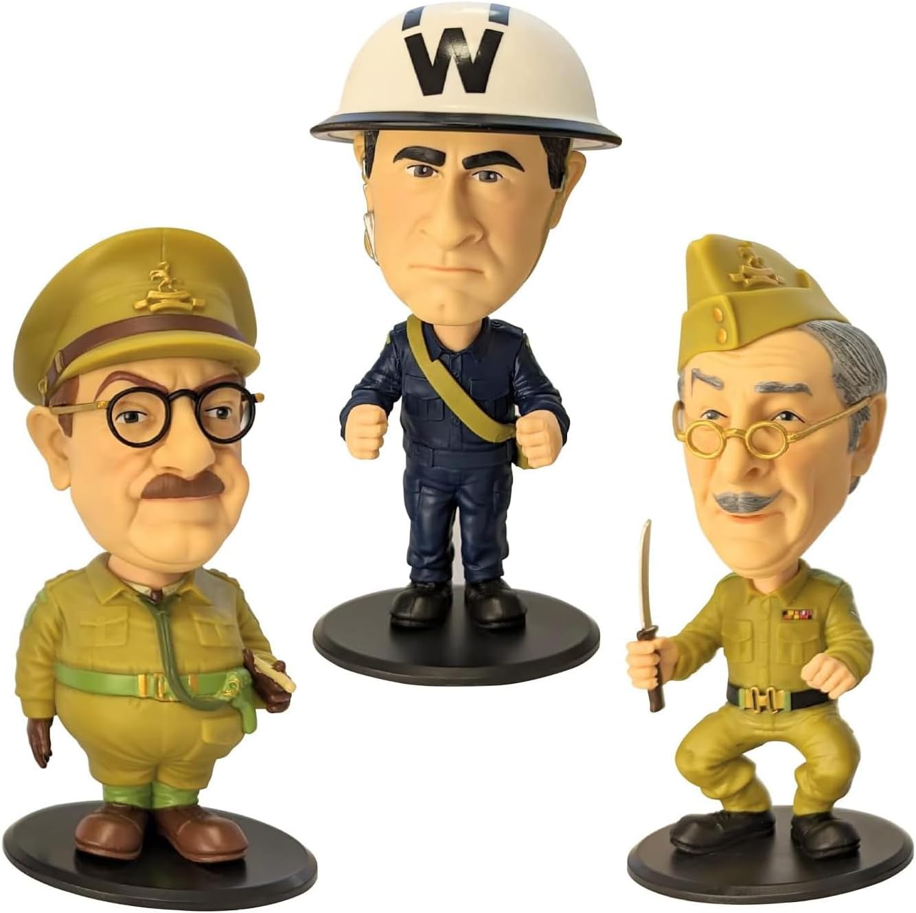 Sporting Profiles Dad's Dads Army Merchandise Official Large Bobblehead Bobble Buddies Set of 3 Boxed 7 Inch Figures