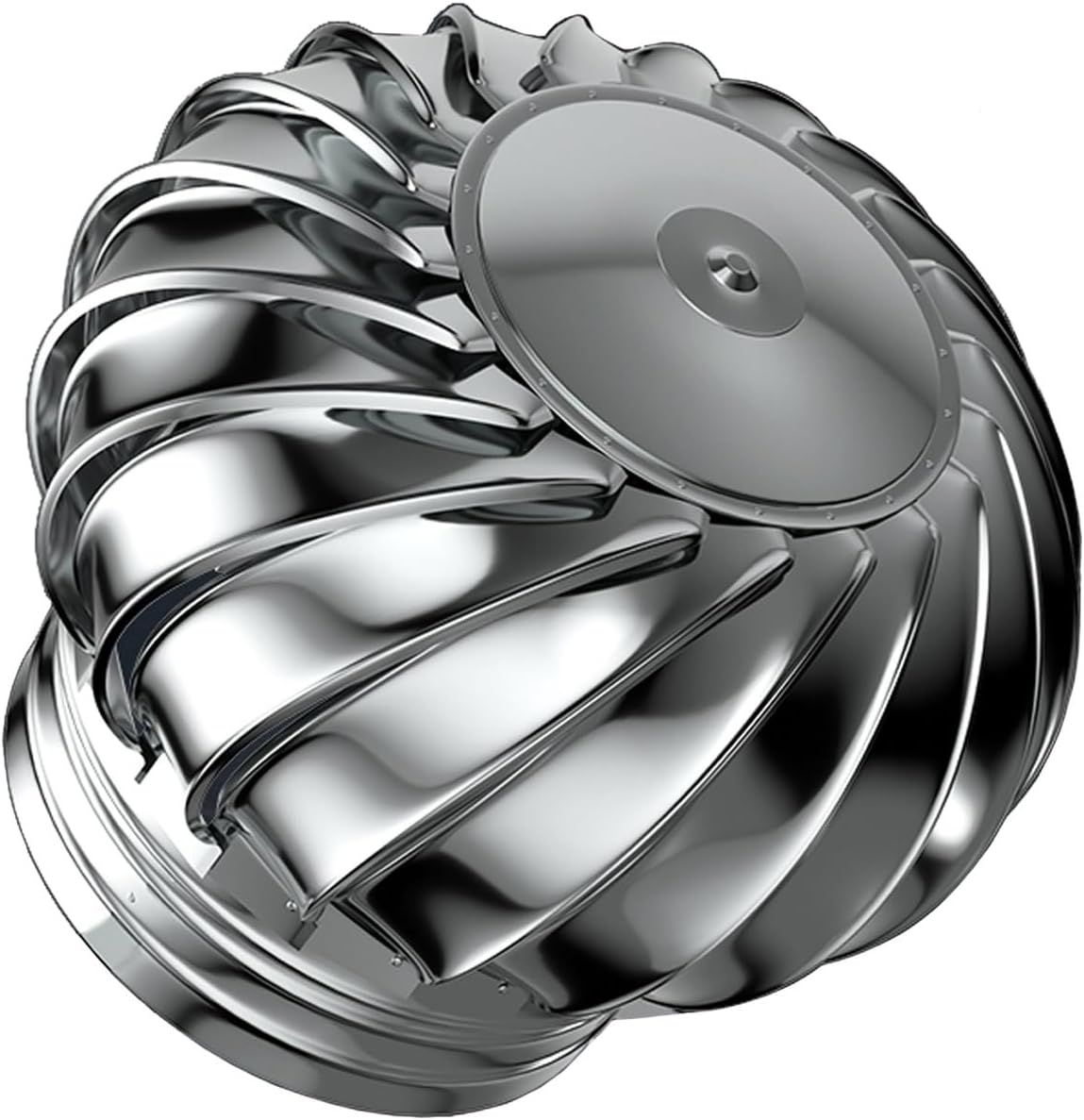 Stainless Steel Roof Wind Turbines Cap Vent Roof Ventilator - Air Vent Outlet 110 150 160 200 250 300mm No Deformation Rotating Roof Vents Energy-Efficient - All Purpose Chimney Cowl