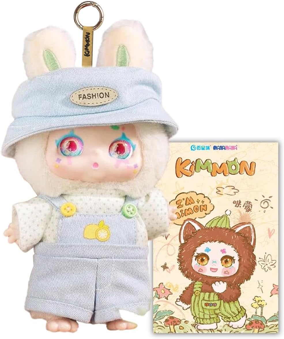 CALEMBOU Plush Doll Blind Box, Kimmon Mimon Series, Kawaii 1 of 6 Possible Mystery Collectible Toys, Cute Soft Animals Charm Birthday Gifts