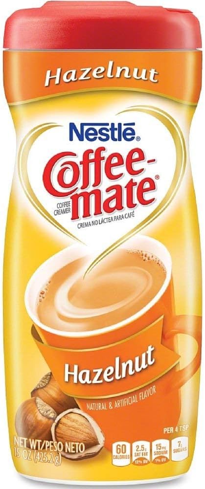 Coffee-Mate Hazelnut Powdered Coffee Creamer 15 oz (Pack of 4)