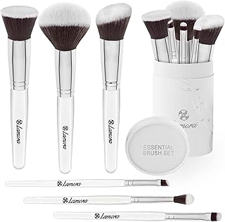Foundation Blush Powder Brush Set - Eyeshadow Kabuki Brushes, 6 Piece Essential Makeup Brush Kit - Top Choice Premium Quality Synthetic Bristles