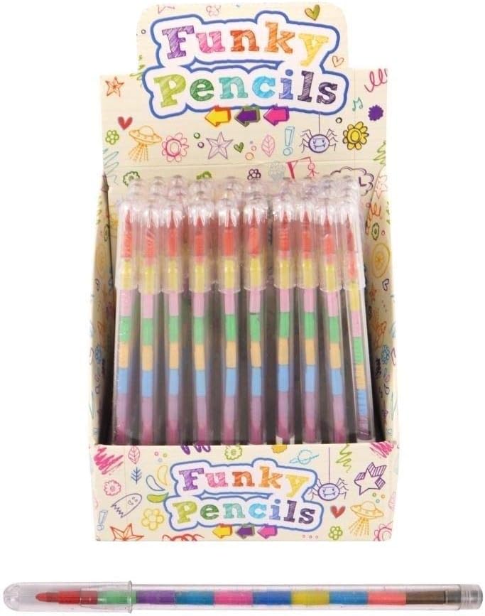 Henbrandt 20 Crayons with 11 Swap Points Pencil Multi Colour Crayon Stationary sets Party bag fillers