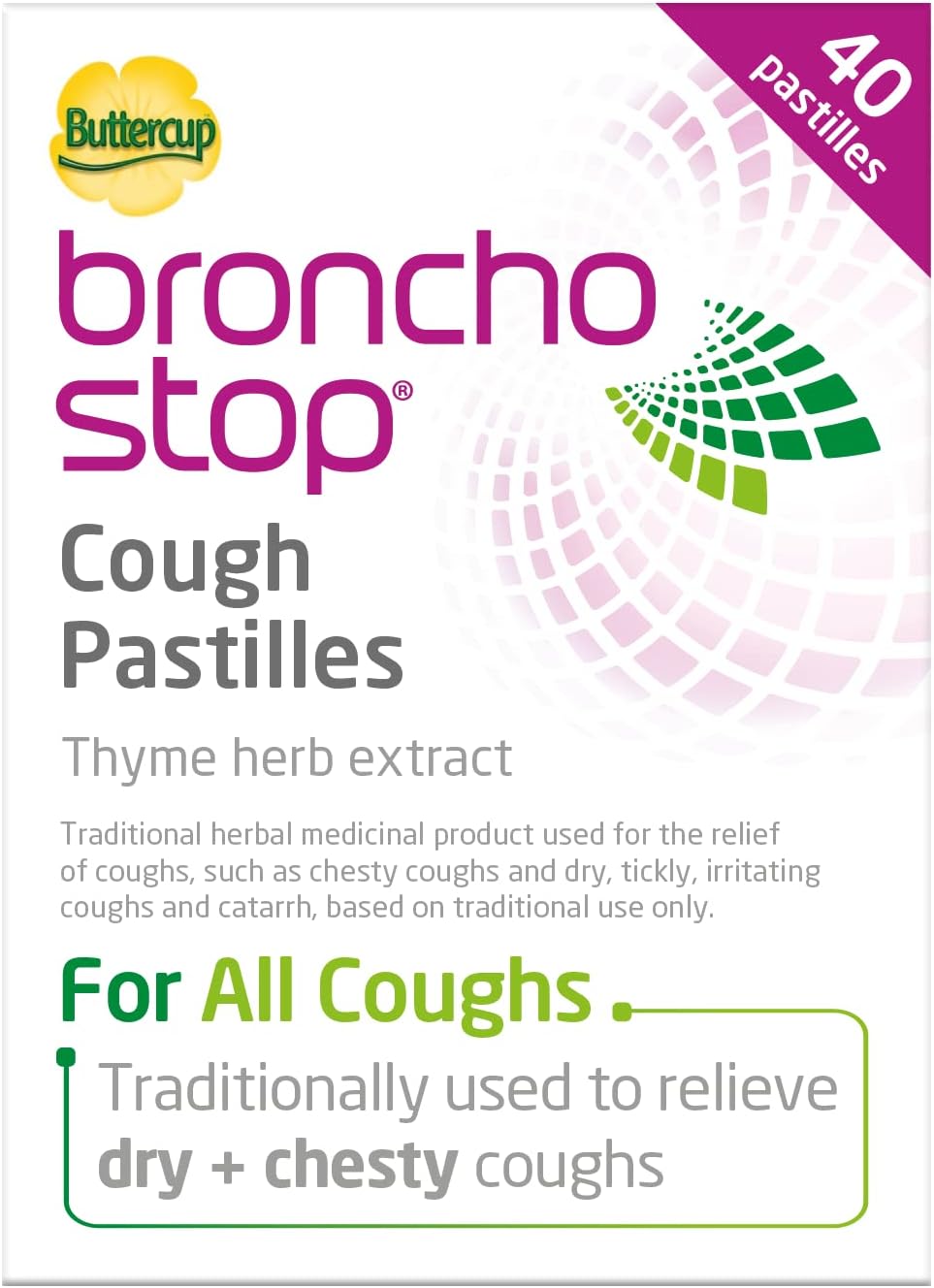 Bronchostop Buttercup Pastilles - Pack of 40