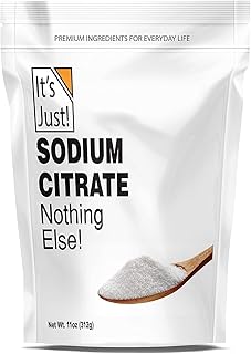 It's Just - Sodium Citrate, Food Grade Thickener, Non-GMO, Cheese Sauce Emulsifier, Spherification, Preserve Foods, 11oz