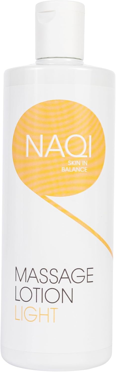 NAQI - Light Massage Lotion - for Short Therapeutic Massages - Moisturising and Nourishing - Hypoallergenic - for Professional Use - Paraben-Free - Dermatologically Tested - 500 ml