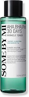 SOME BY MI AHA BHA PHA 30 Days Miracle Toner - 5.07Oz, 150ml - Mild Exfoliating Skin Prep Korean Toner for All Skin Type - Daily Blackhead Removing Pore Minimizer for Face Texture - Korean Skin Care