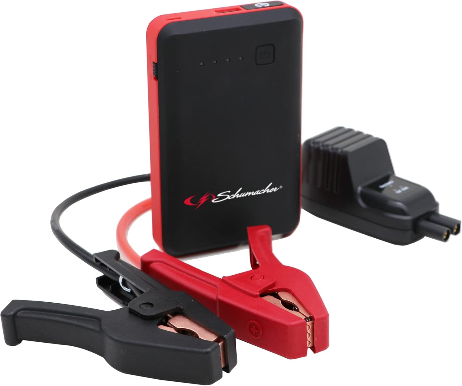 Schumacher SL471-600A 12V Battery Booster - Engine up to 4.0L Gas / 2.0L Diesel - Power Bank and Flashlight Option - Powerful and Ultra-Compact