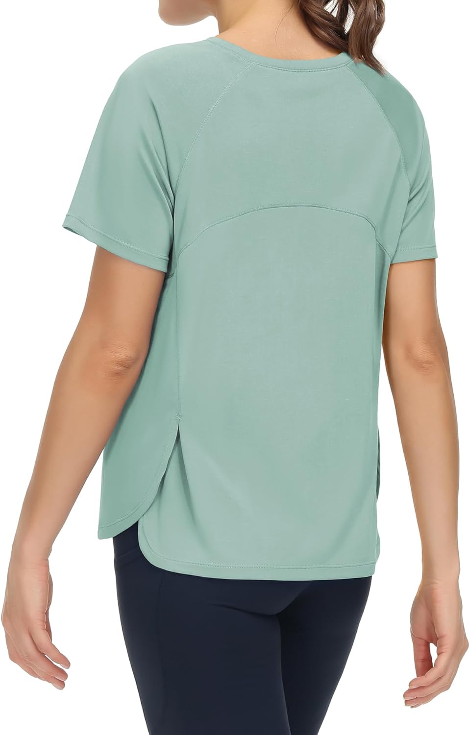 THE GYM PEOPLE Women's Short Sleeve Workout Shirts Breathable Yoga T-Shirts with Side Slits Athletic Tee Tops