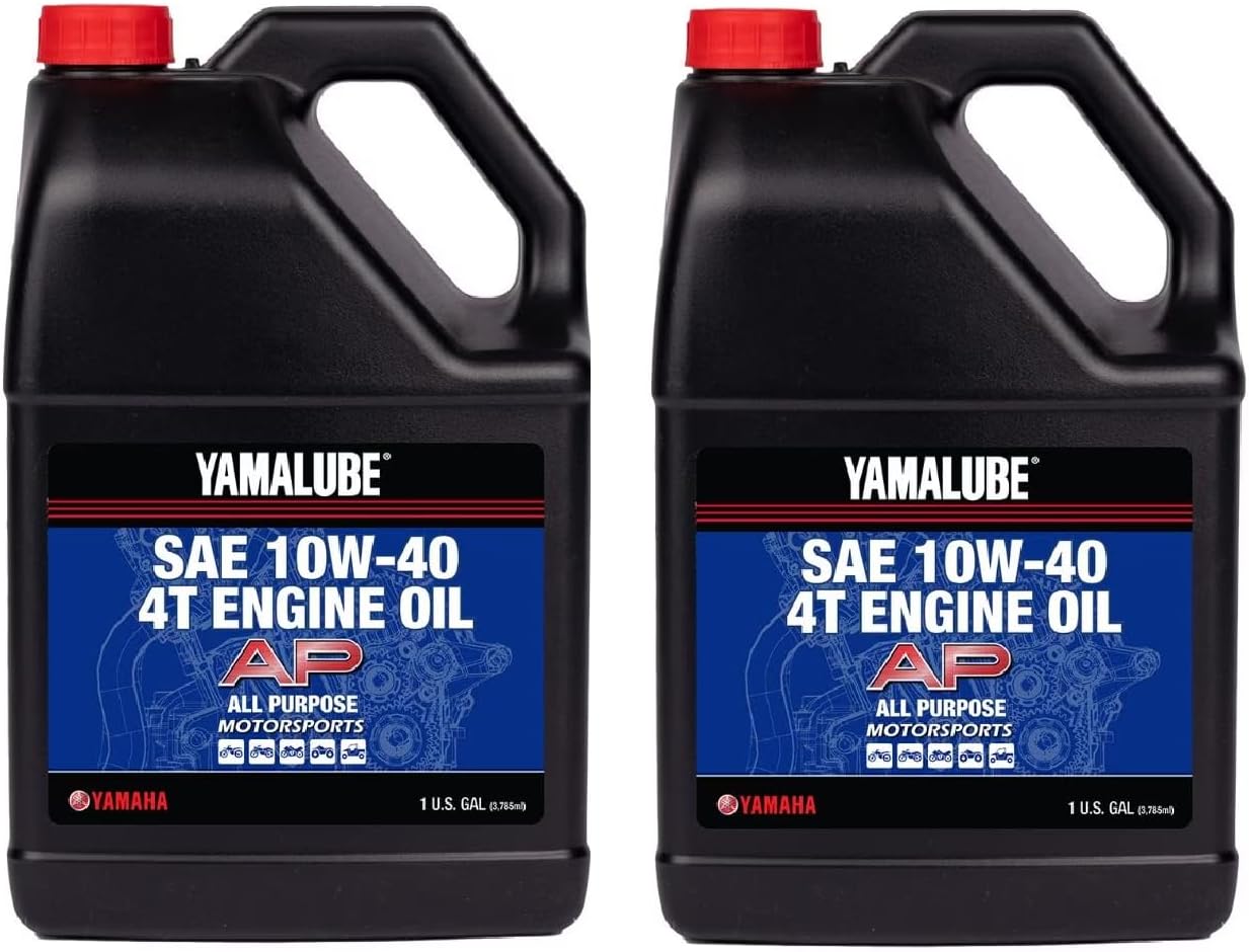 Yamaha Yamalube All Purpose Performance 4-Stroke Engine Oil- 2 Gallons, #LUB-10W40-AP-04