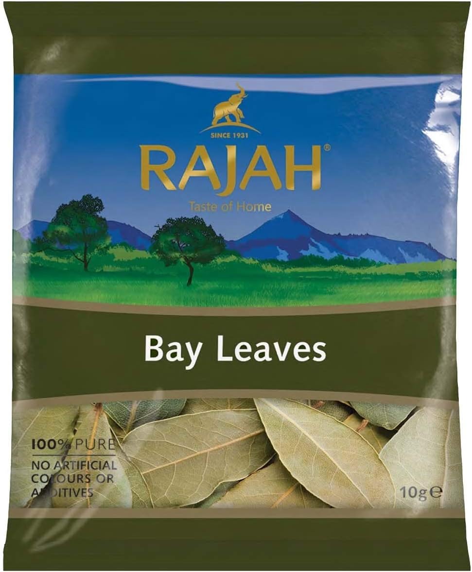 Rajah Spices Bay Leaves | Bay | Bay Leaf | Tej Patta | Malabar Leaf | (10g)