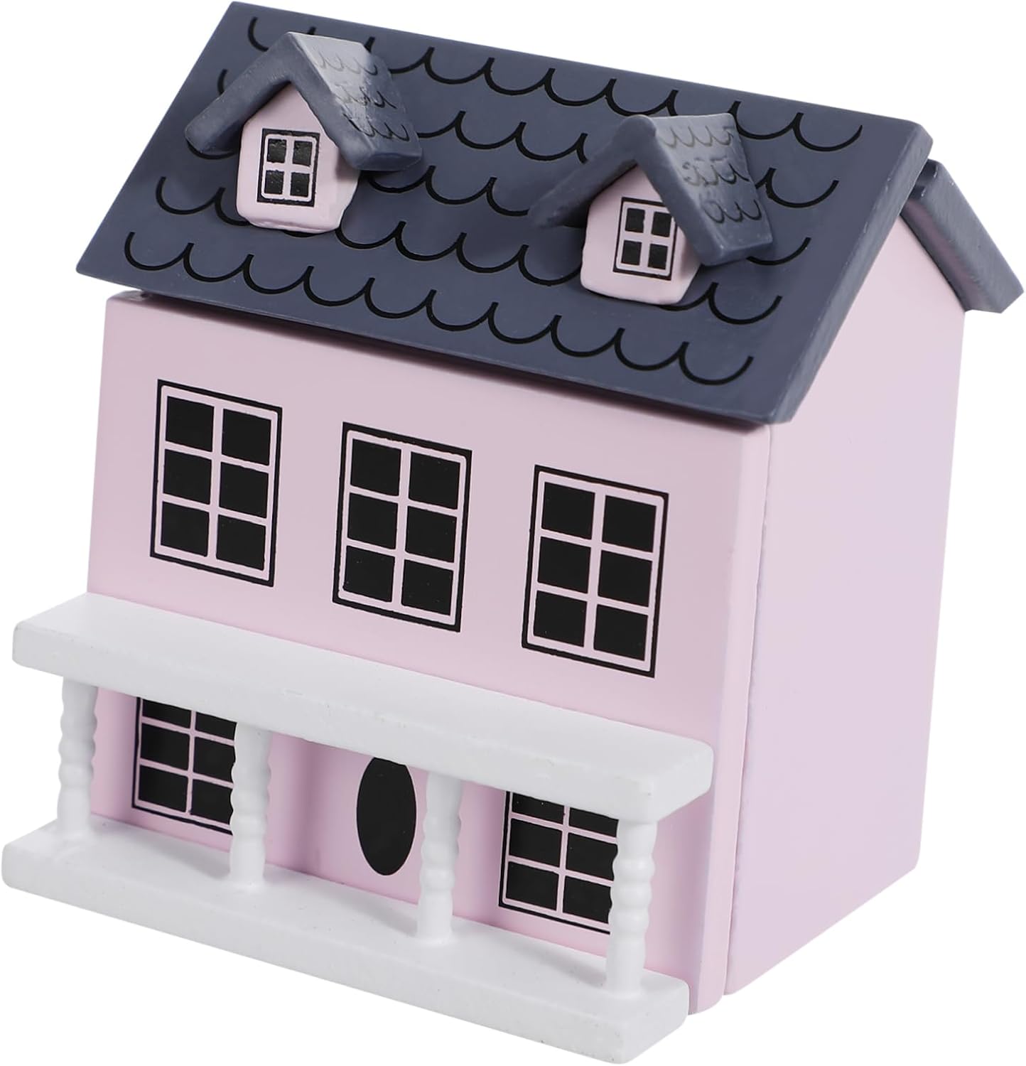 Toyvian Mini DIY Model House Kit - 3D Wooden Dollhouse Miniature Tiny House Kit