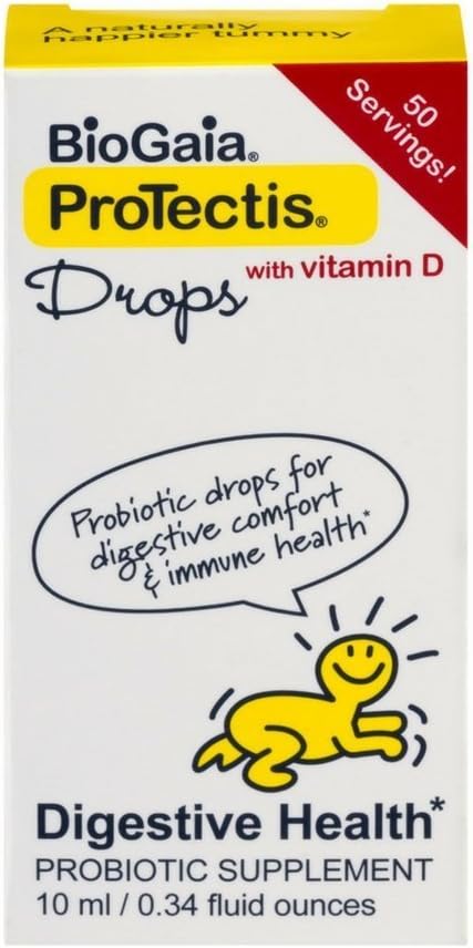 BioGaia ProTectis Baby Drops With Vitamin D, 0.34 oz (Pack of 3)