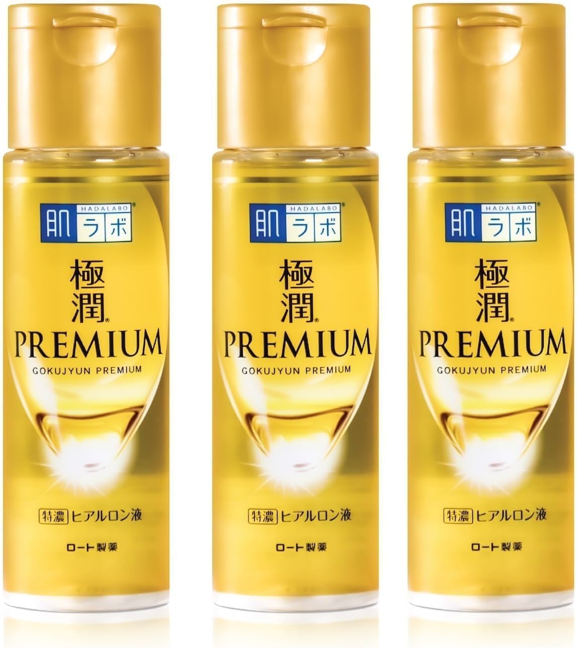 [Set of 3] Hadalabo Gokujyun Premium Hyaluronic Moisturising Lotion 170ml, Made in Japan