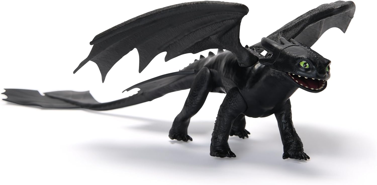DreamWorks Dragons, How to Train Your Dragon, Toothless 9” Action Figure, Kids Toys for Ages 4 and up