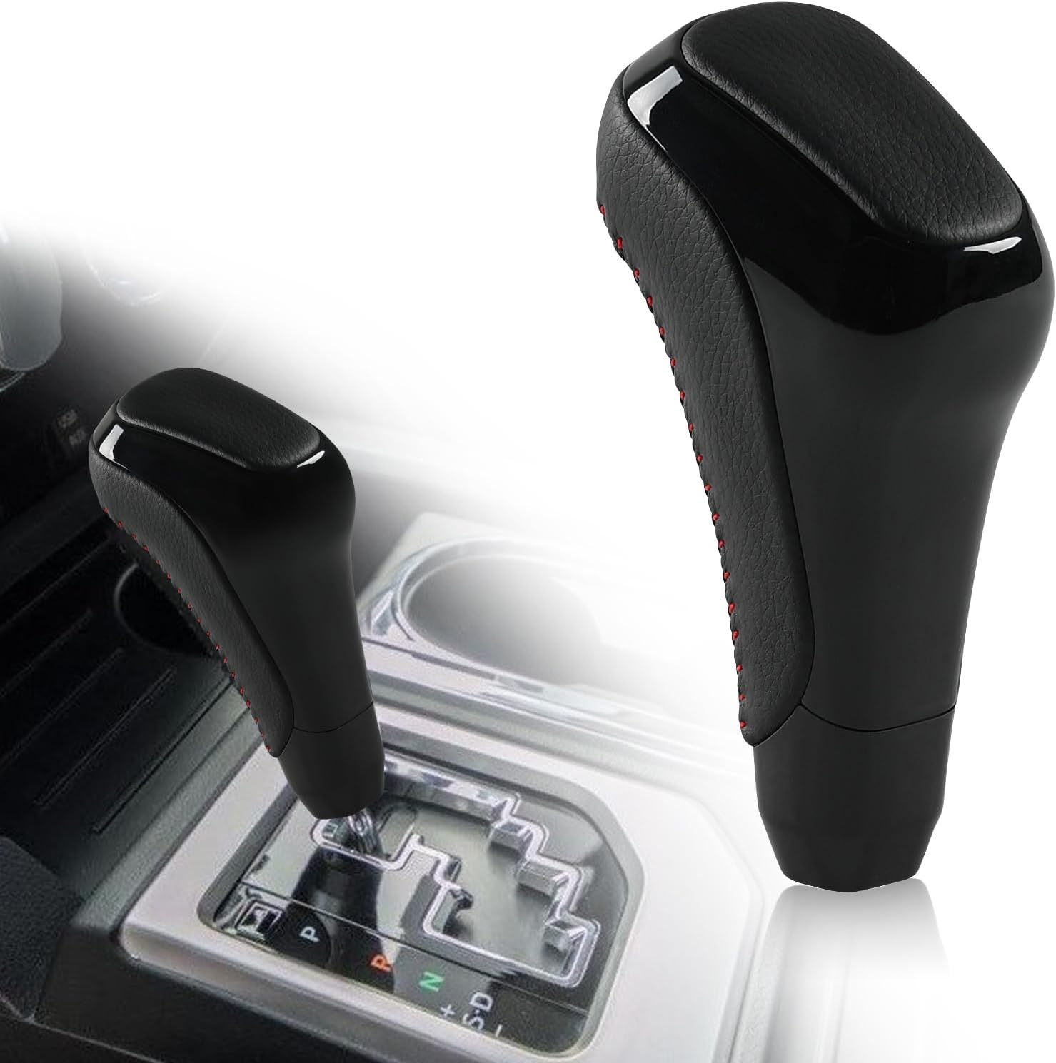 JDMON Automatic Gear Shift Knob Head Lever Compatible with Toyota 4Runner 2012-2023 Toyota Tundra TRD PRO 2014-2021 Shifter Knob Handle Lever Replace PTR5734140 PTR57-34141 (Black)