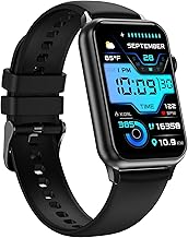 Smart Watch, Health Fitness Tracker Watch for Women Men with 24/7 Heart Rate Spo2 Blood Pressure Monitor Sleep Tracker 128 Exercise Modes Step Calorie Counter Pedometer IP68 Waterproof for Android iOS