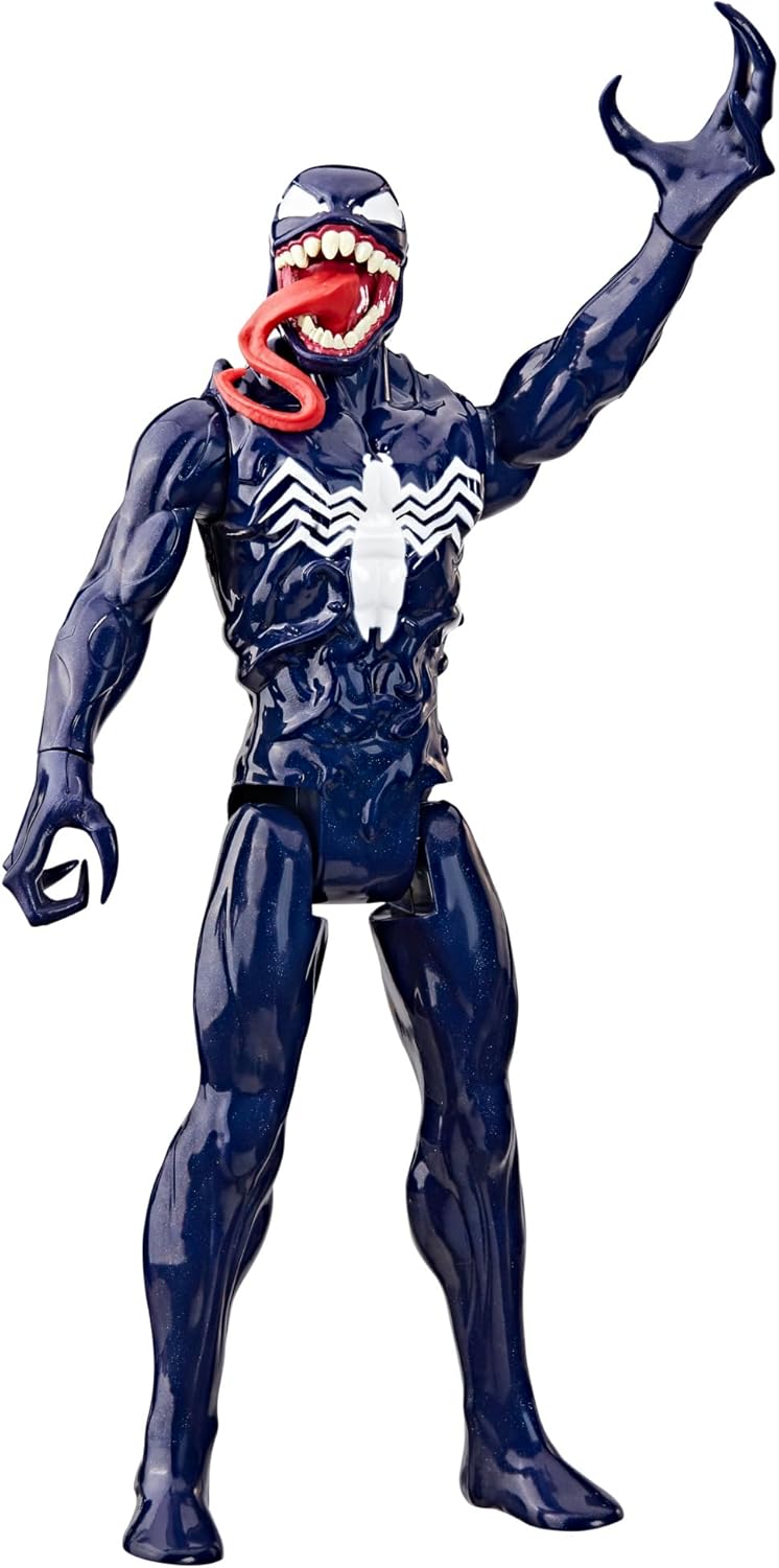 Marvel Spider-Man VenomVersus Titan Hero Series Venom Action Figure, Black & White