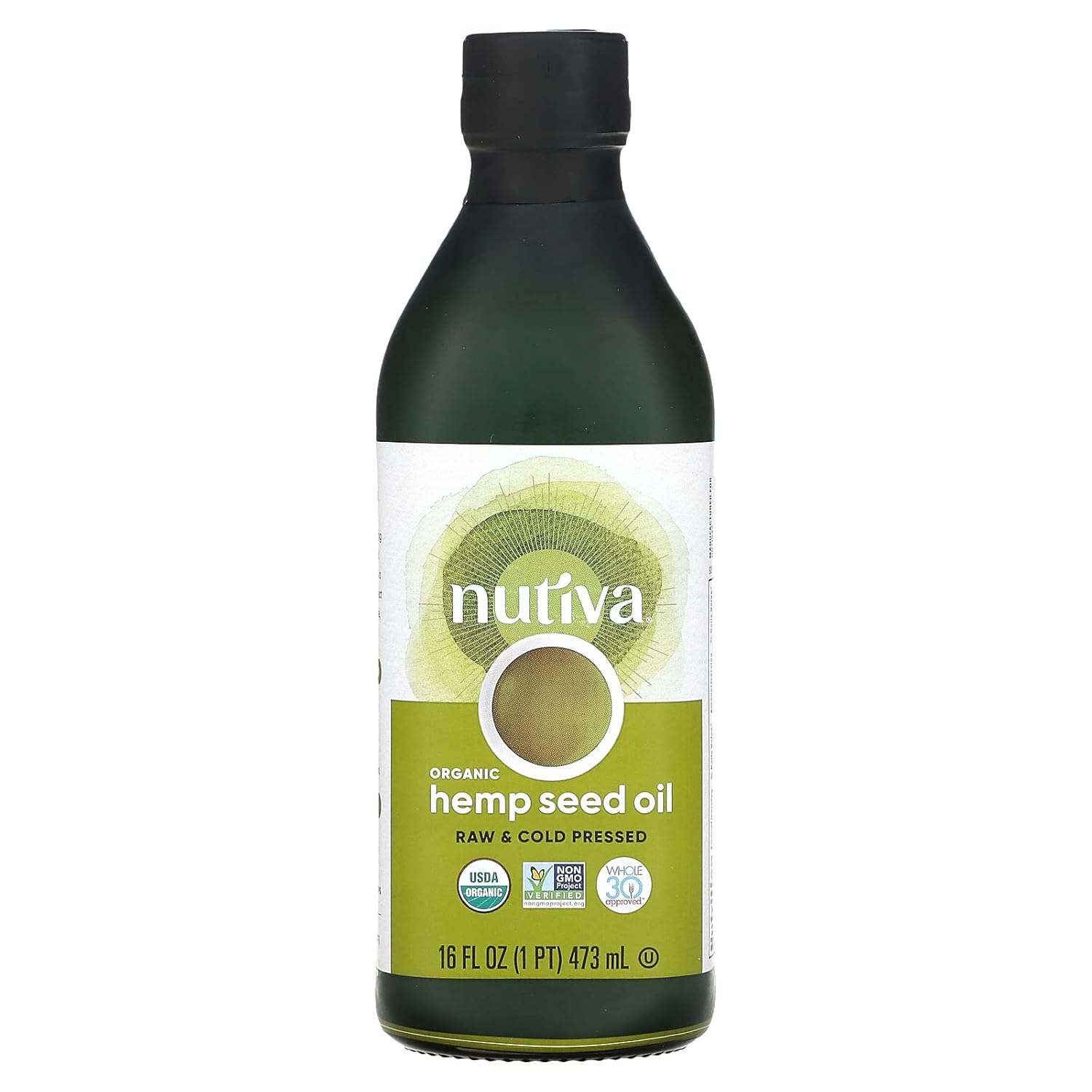 Nutiva Organic Cold-Pressed Hemp Seed Oil, 16 oz
