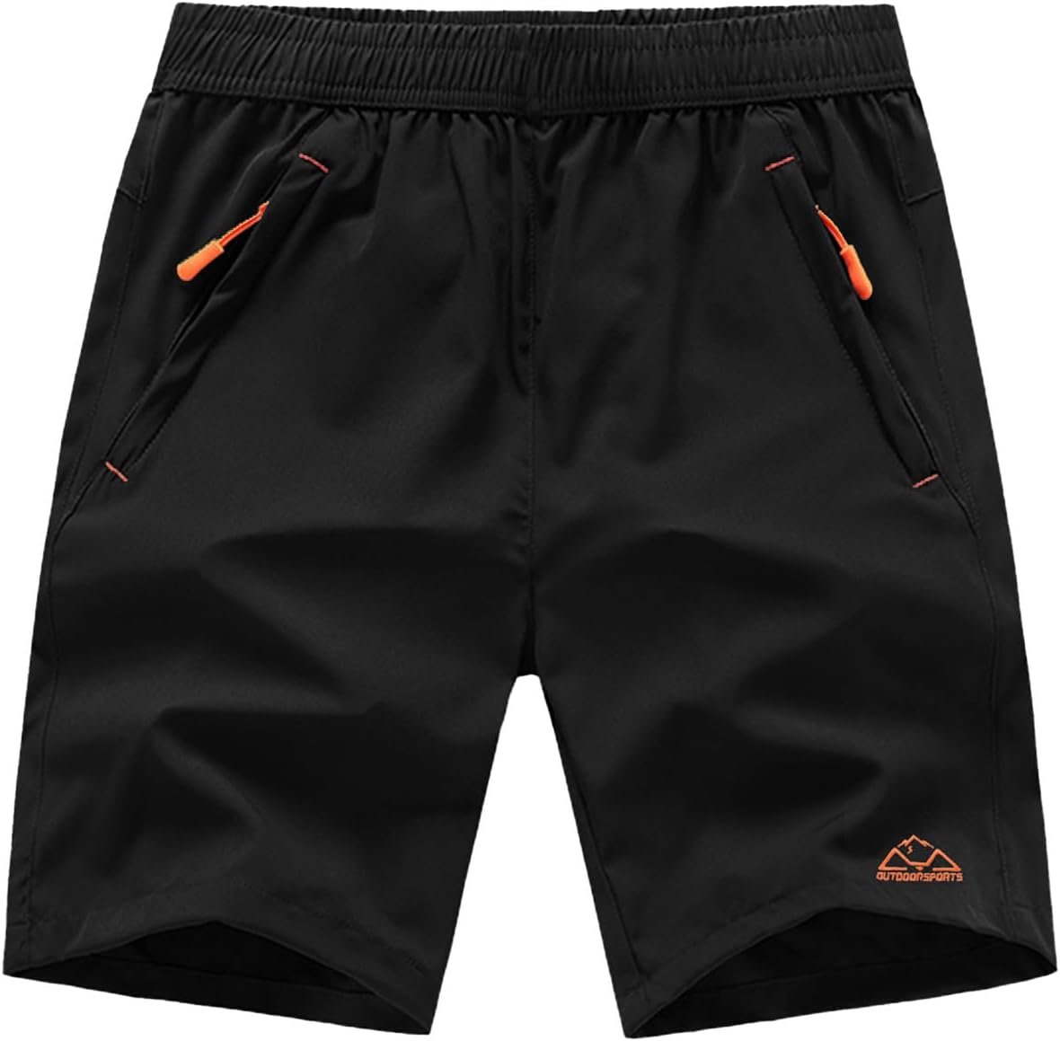 TBMPOY Men's Hiking Shorts Quick Dry Athletic Gym Workout Short with Zipper Pockets