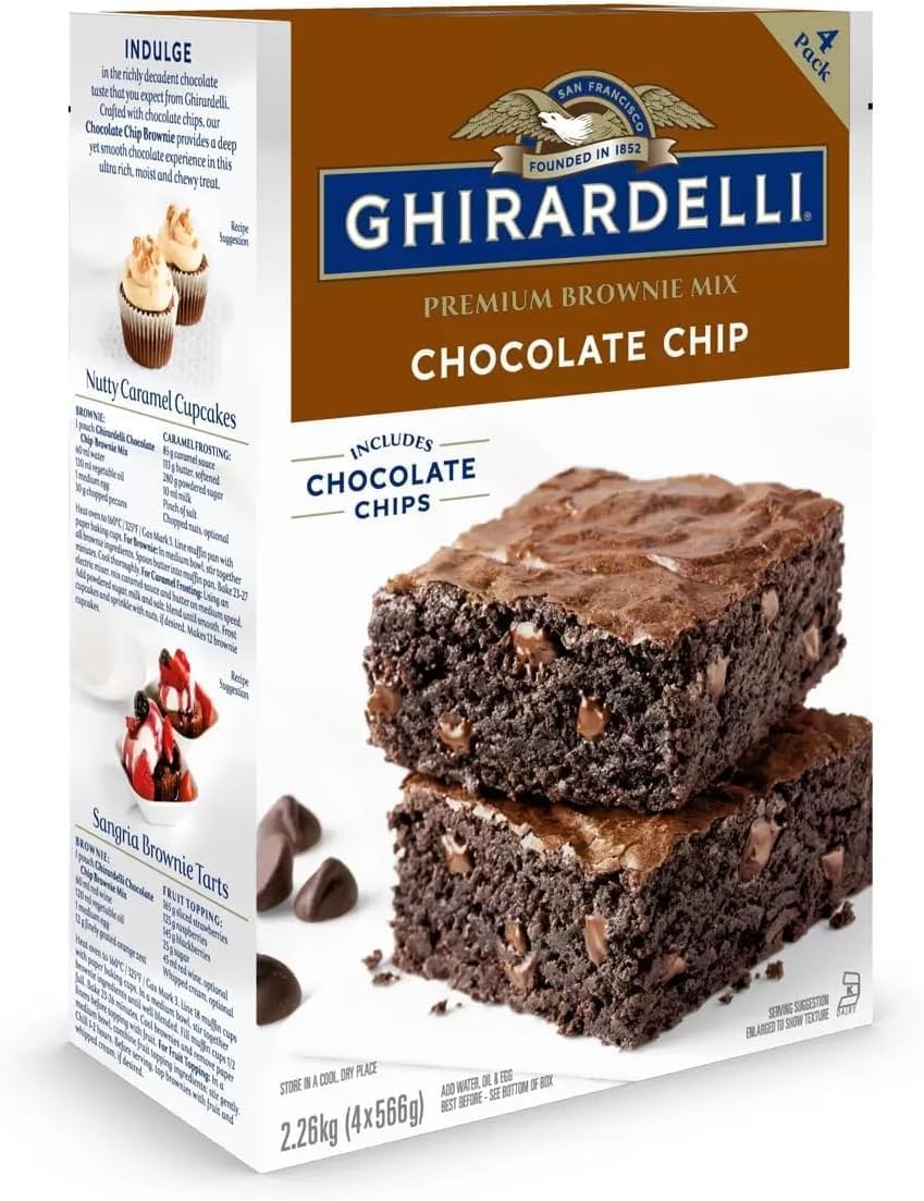 Ghirardelli Premium Brownie Mix, Chocolate Chip (2.26kg)