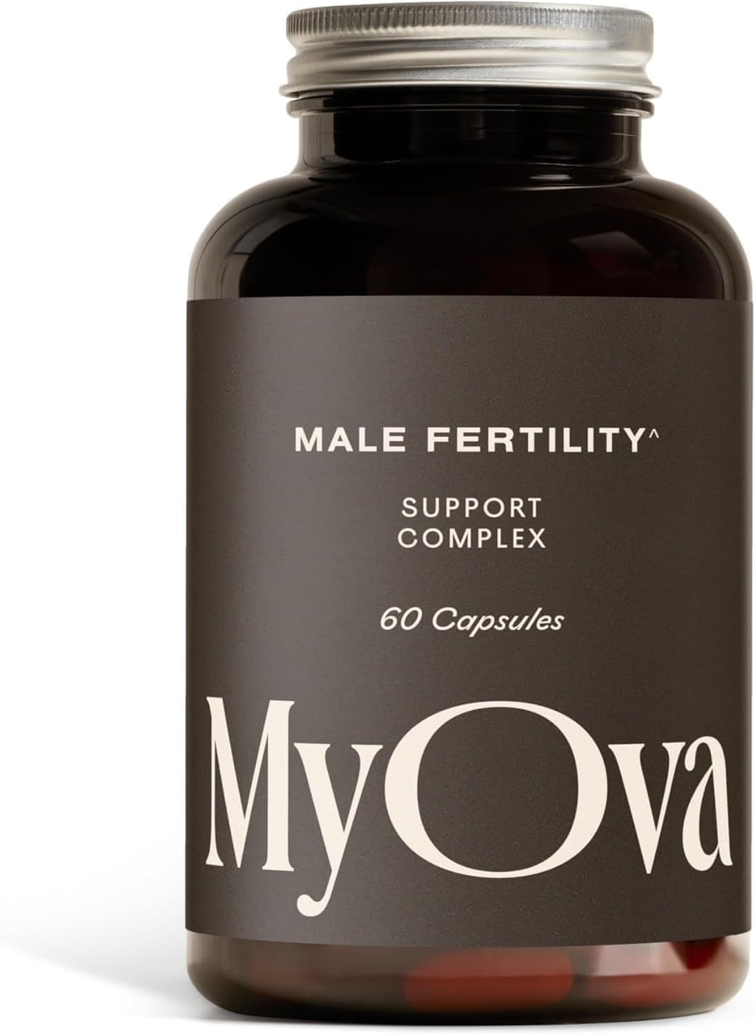 MyOva Male Fertility Supplements - Enhances Sperm Quality, Count & Hormonal Balance - Supports Conception for Men - Includes Zinc, Selenium, Vitamins C, D, E - 60 Capsules